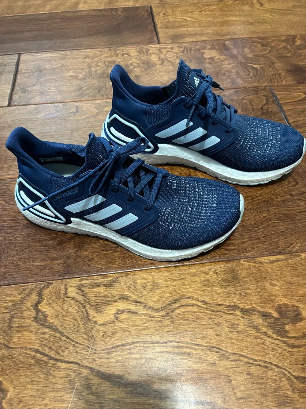adidas Women’s Navy and White Athletic Running Shoes